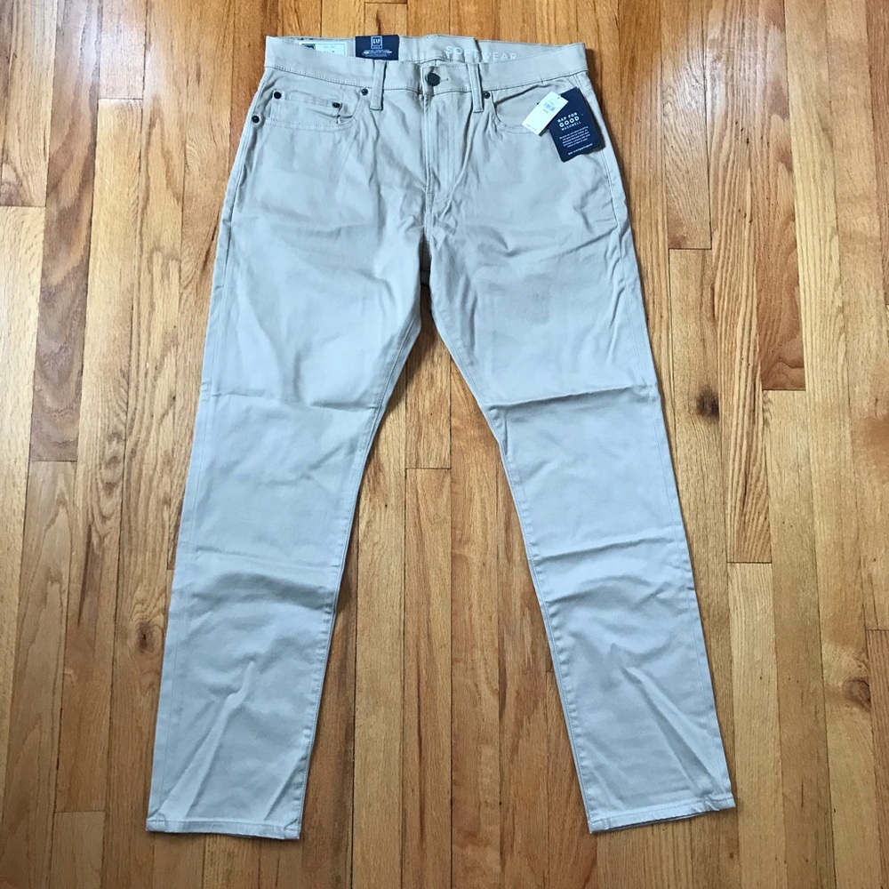 GAP SoftWear GapFlex Men's Slim Fit Beige Jeans 33x29